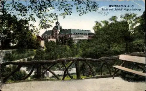 Ak Weißenfels an der Saale, Blick auf Schloss Augustusburg