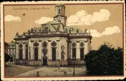 Ak Saarbrücken im Saarland, Ludwigskirche