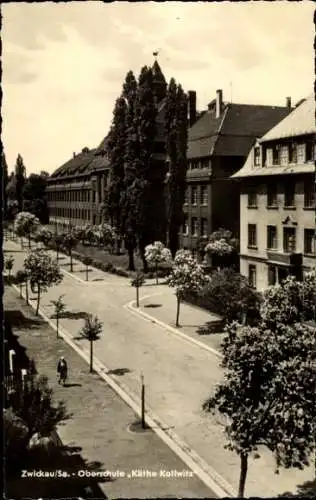 Ak Zwickau in Sachsen, Oberschule Käthe Kollwitz