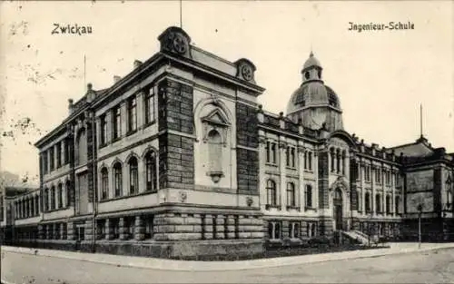 Ak Zwickau in Sachsen, Ingenieur-Schule