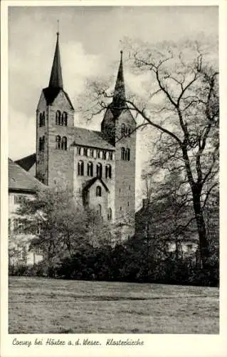 Ak Höxter an der Weser, Kloster Corvey, Klosterkirche