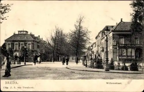 Ak Breda Nordbrabant Niederlande, Willemstraat