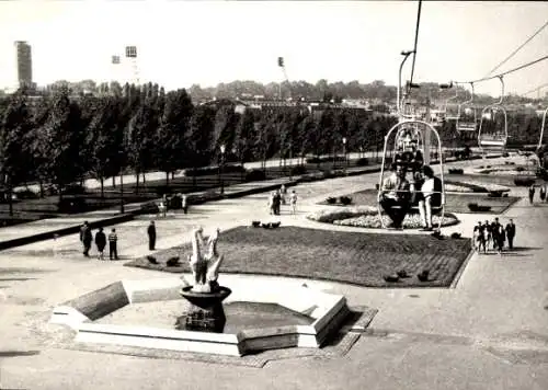 Ak Chorzow Katowice Kattowitz Oberschlesien, Wojewodzki Park Kultury, Seilbahn