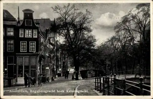 Ak Amsterdam Nordholland Niederlande, Reguliersgracht, Keizersgracht