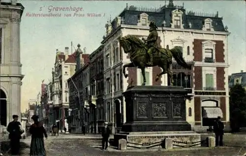 Ak 's Gravenhage Den Haag Südholland, Ruiterstandbeeld van Prins Willem I.