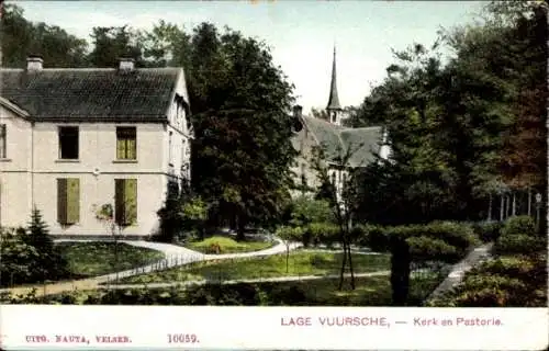 Ak Lage Vuursche Baarn Utrecht Niederlande, Kerk en Pastorie