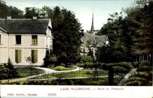 Ak Lage Vuursche Baarn Utrecht Niederlande, Kerk en Pastorie