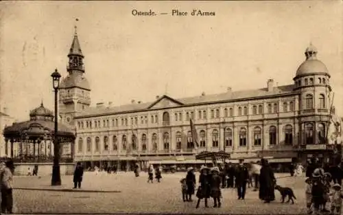 Ak Oostende Ostende Westflandern, Armeeplatz