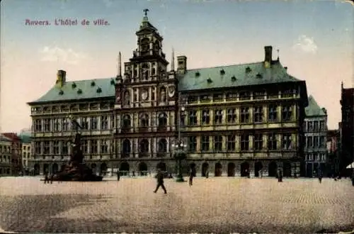 Ak Antwerpen Flandern, Rathaus