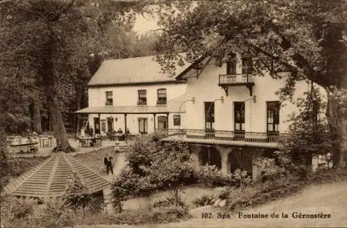 CPA Spa Wallonie Liège, Fontaine de la Géronstère