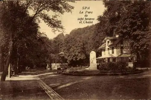 CPA Spa Wallonie Liège, Le Parc de sept heures et Chalet