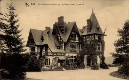 Ak Spa Wallonien Lüttich, Villa Neubois, Résidence de l'Ex. Kaiser