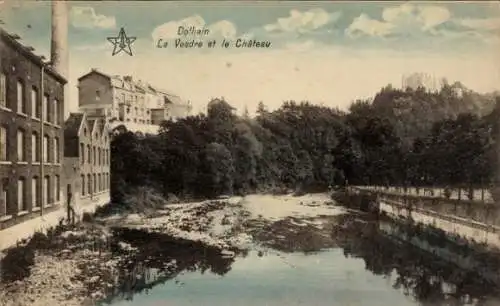 Ak Dolhain Wallonien Lüttich, Weser am Schloss