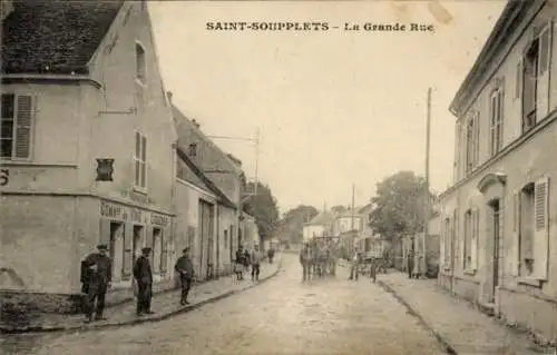 CPA Saint Soupplets Seine et Marne, Grande Rue