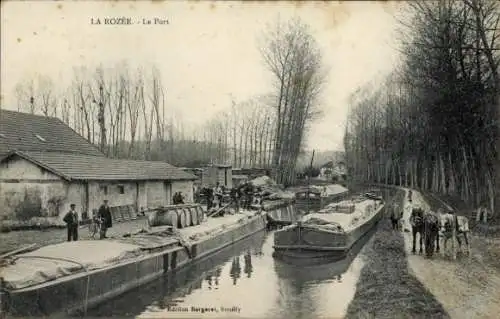 CPA Seine et Marne?, La Rozee, Port