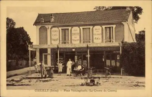 CPA Cœuilly Val de Marne, Place Vercingétorix, La Civette du Centre