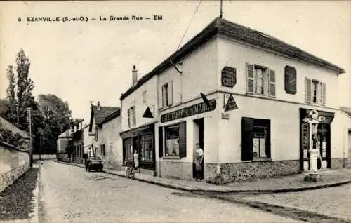 Ak Ezanville Val-d’Oise, La Grande Rue