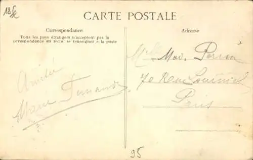 Ak Monsoult Val d'Oise, Gare