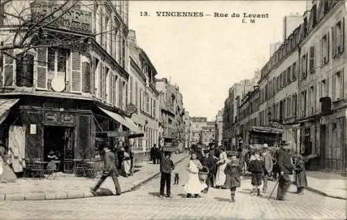 Ak Vincennes Val de Marne, Rue du Levant