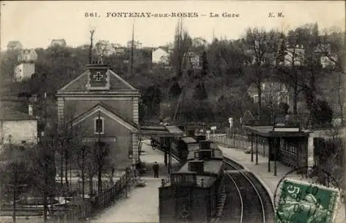 CPA Fontenay aux Roses Hauts de Seine, Gare