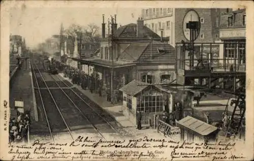 Ak Bois Colombes Hauts de Seine, Bahnhof