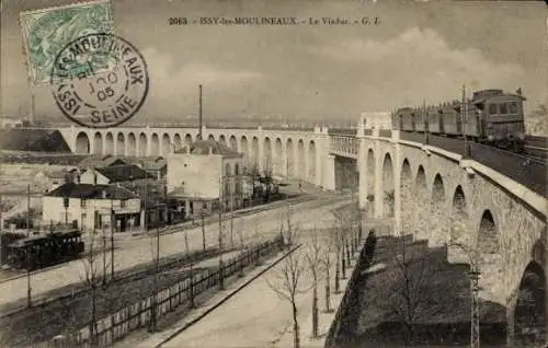 CPA Issy les Moulineaux Hauts de Seine, Viaduc