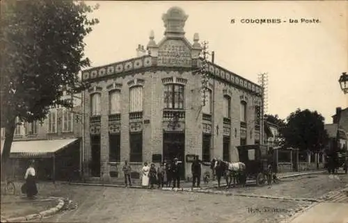 Ak Colombes Hauts de Seine, Postamt