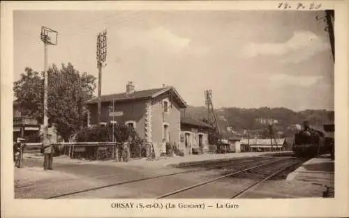 Ak Orsay Essonne, Le Guichet, Bahnhof, Eisenbahn