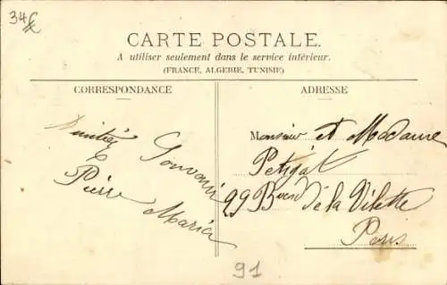 Ak Orsay Essonne, Steinbruch, Arbeiter