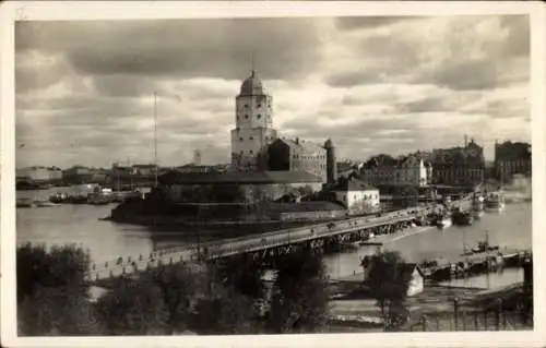 Ak Wyborg Wiborg Viipuri Russland, Blick auf die Burg