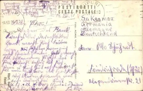 Ak Wyborg Wiborg Viipuri Russland, Blick auf die Burg