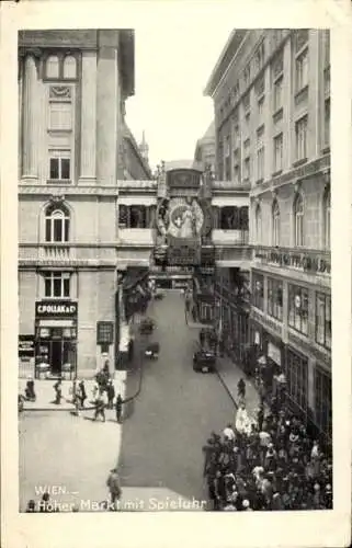 Ak Wien 1 Innere Stadt, Hoher Markt mit Spieluhr