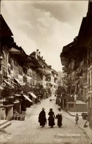 Ak Thun Kanton Bern Schweiz, Hauptgasse