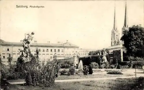 Ak Salzburg in Österreich, Mirabellgarten