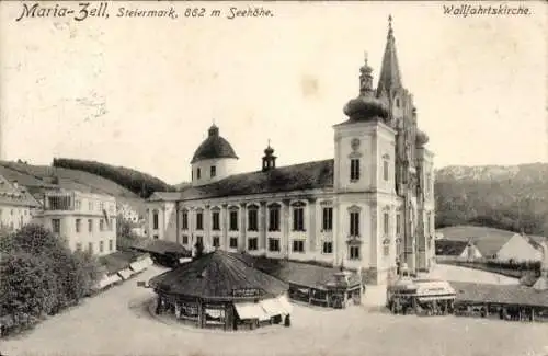 Ak Mariazell Steiermark, Wallfahrtskirche