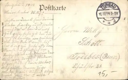 Ak Torgau an der Elbe, West Ring