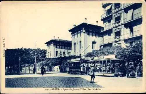 Ak Algier Alger Algerien, Lycée de Jeunes Filles, Rue Michelet