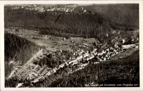 Ak Bad Teinach Zavelstein im Schwarzwald, Fliegeraufnahme