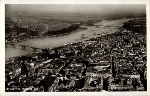 Ak Mainz am Rhein, Fliegeraufnahme