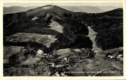 Ak Schweigmatt Raitbach Schopfheim in Baden, Fliegeraufnahme, Hohe Möhr