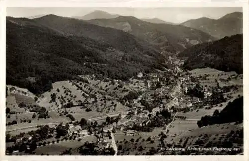 Ak Sulzburg im Markgräflerland Baden Schwarzwald, Fliegeraufnahme