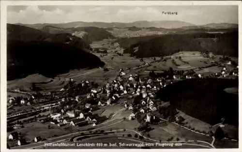 Ak Lenzkirch im Schwarzwald, Fliegeraufnahme, Feldberg