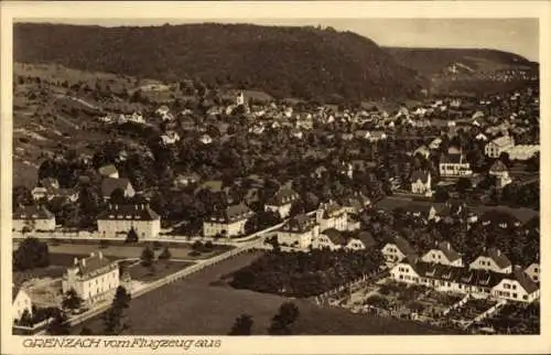 Ak Grenzach Wyhlen am Rhein, Fliegeraufnahme