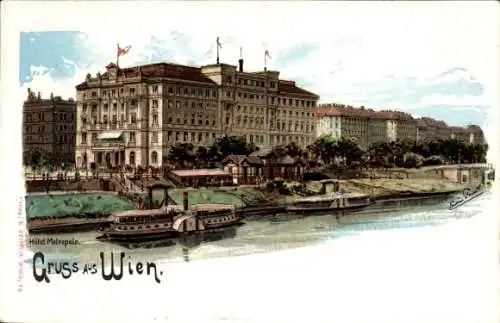 Künstler Litho Wien, Hotel Metropole