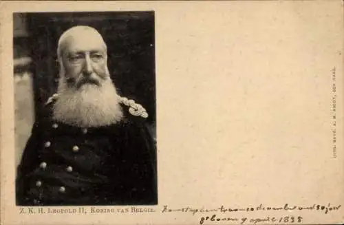 Ak Portrait s.k.H. Leopold II König von Belgien