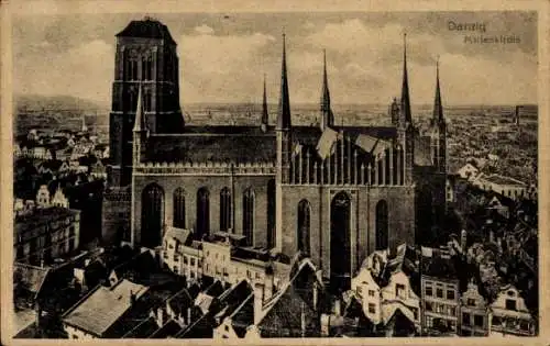 Ak Gdańsk Danzig, Marienkirche