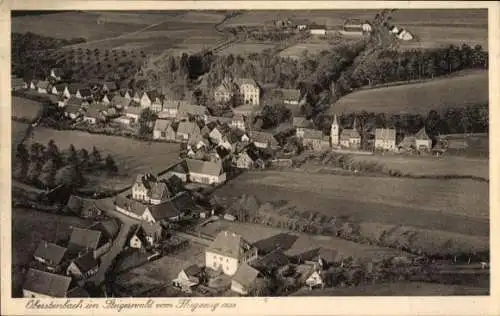 Ak Obersteinbach Markt Taschendorf, Fliegeraufnahme