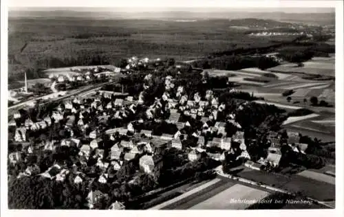 Ak Behringersdorf Schwaig bei Nürnberg Mittelfranken, Fliegeraufnahme