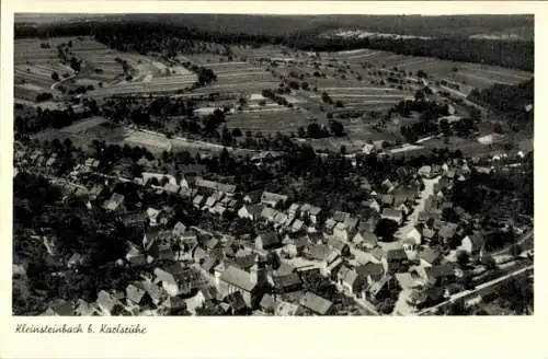 Ak Kleinsteinbach Pfinztal am Kraichgau, Fliegeraufnahme