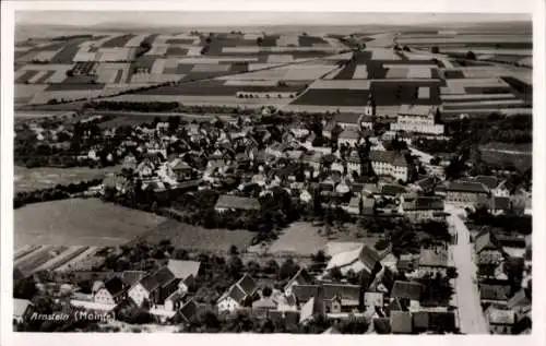 Ak Arnstein in Unterfranken, Fliegeraufnahme